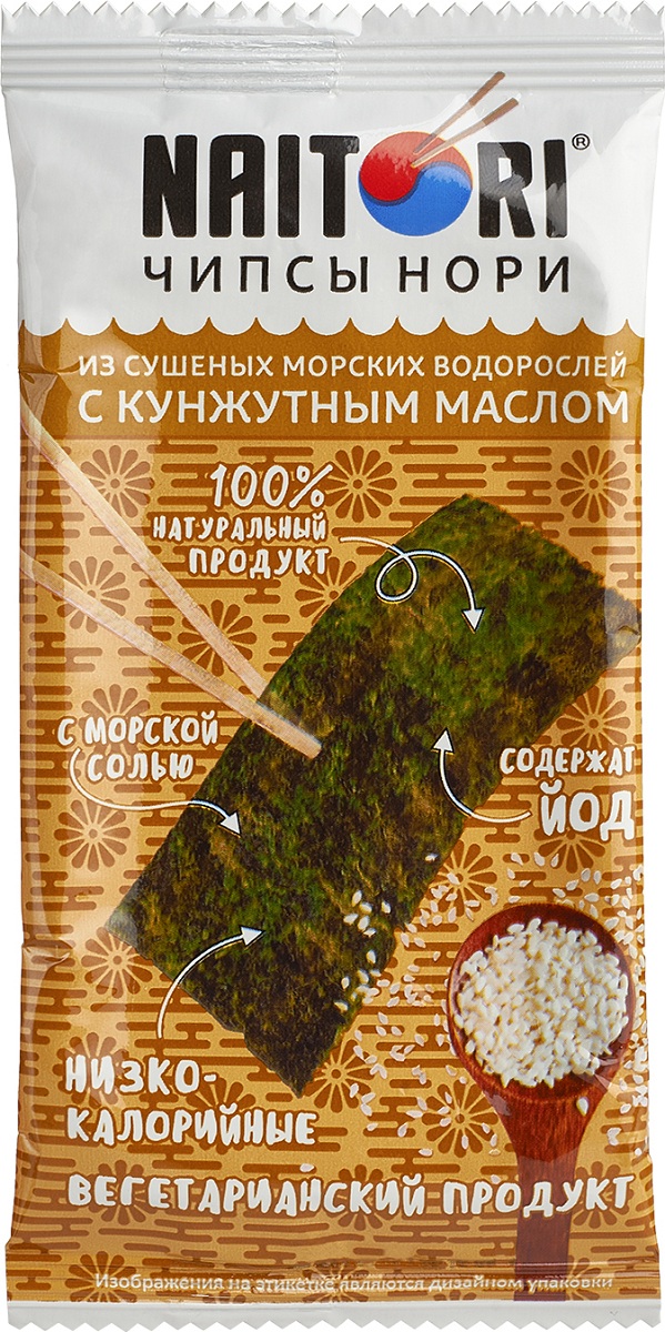Морск капуста с кунжут маслом Naitori Корея 3г - интернет-магазин Близнецы