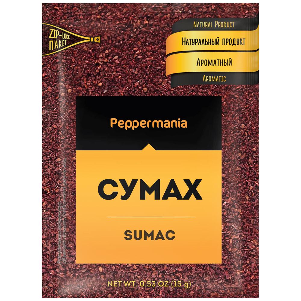 пм Приправа Сумах молотый Peppermania 15г пак - купить в Москве в интернет- магазине Близнецы