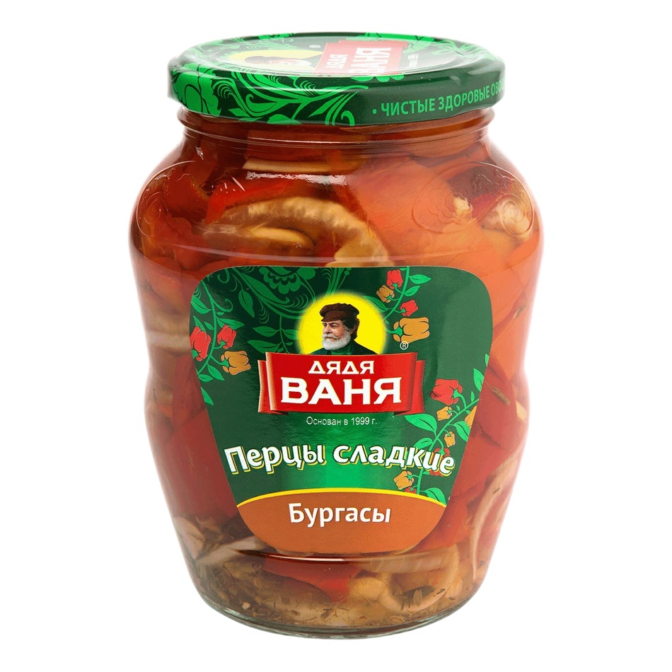 Перец Бургасы сладкий  Дядя Ваня  680г бан - интернет-магазин Близнецы