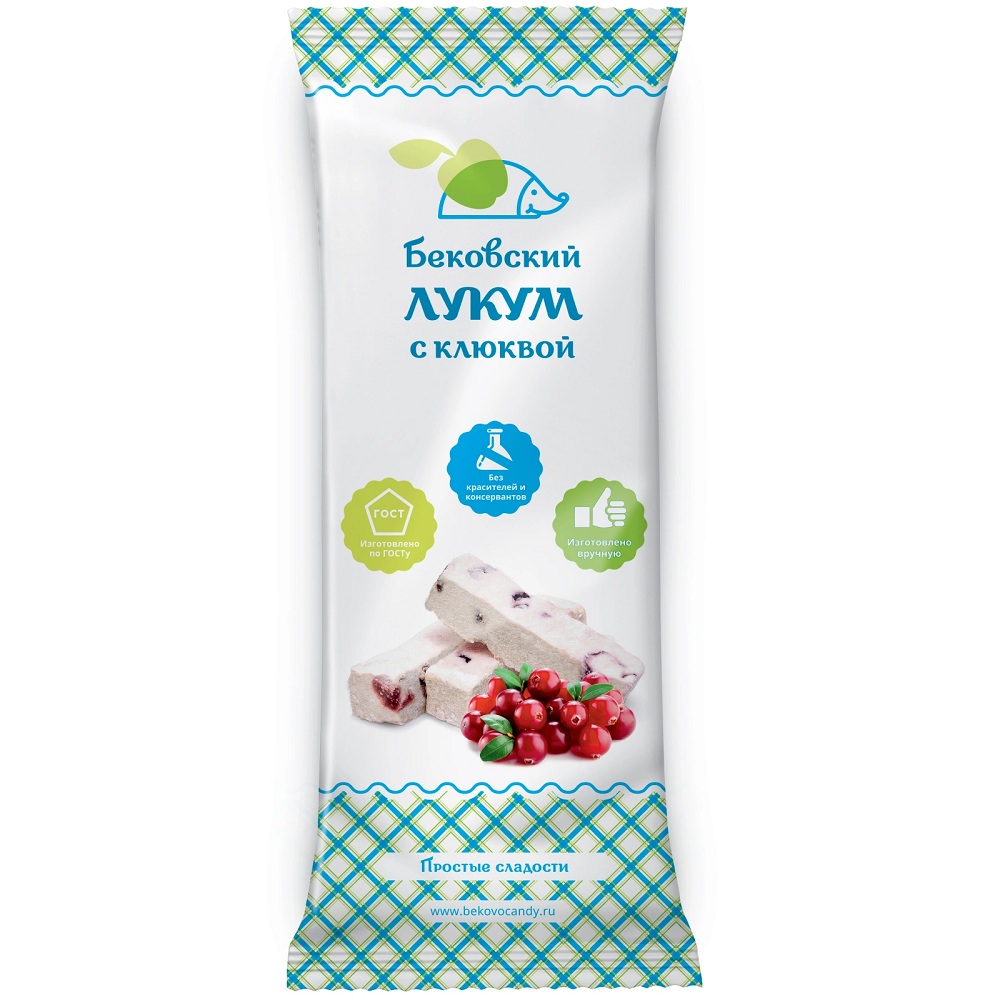 Лукум с клюквой  Бековский ПК  250г - интернет-магазин Близнецы